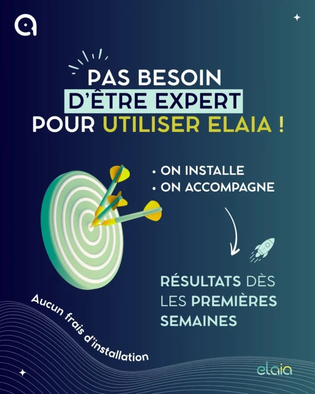 Pas besoin d’être expert pour utiliser Elaia
C’est justement pour ça qu’on l’a conçue

⚙️ Installation 100 % prise en charge
🧭 Accompagnement personnalisé à chaque étape
🖥️ Interface simple, pensée pour les non-technophiles

Et surtout : Des résultats concrets dès les premières semaines !

Bien plus qu'un outil, vous gagnez une équipe virtuelle qui travaille pour vous, sans erreur, sans fatigue, 24h/24.

🔗 Réservez votre appel découverte (lien en bio)